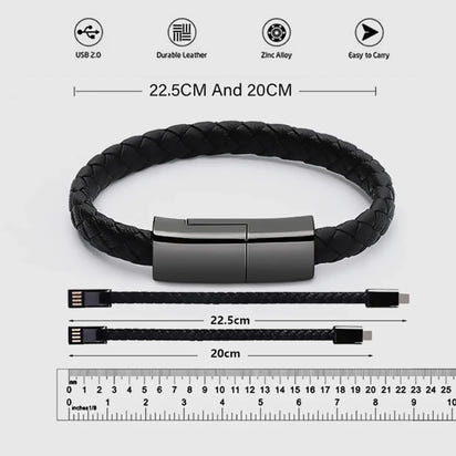QuestLink™ portable wrist charger + Free mini Amptrail powerbank