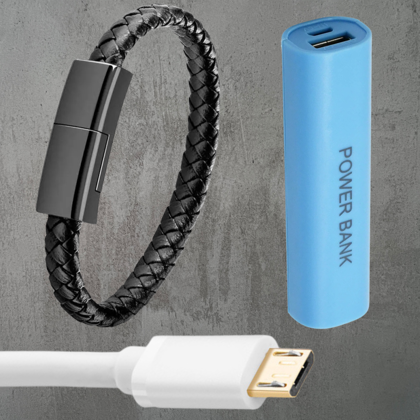 QuestLink™ portable wrist charger + Free mini Amptrail powerbank