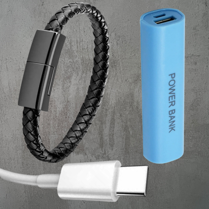 QuestLink™ portable wrist charger + Free mini Amptrail powerbank