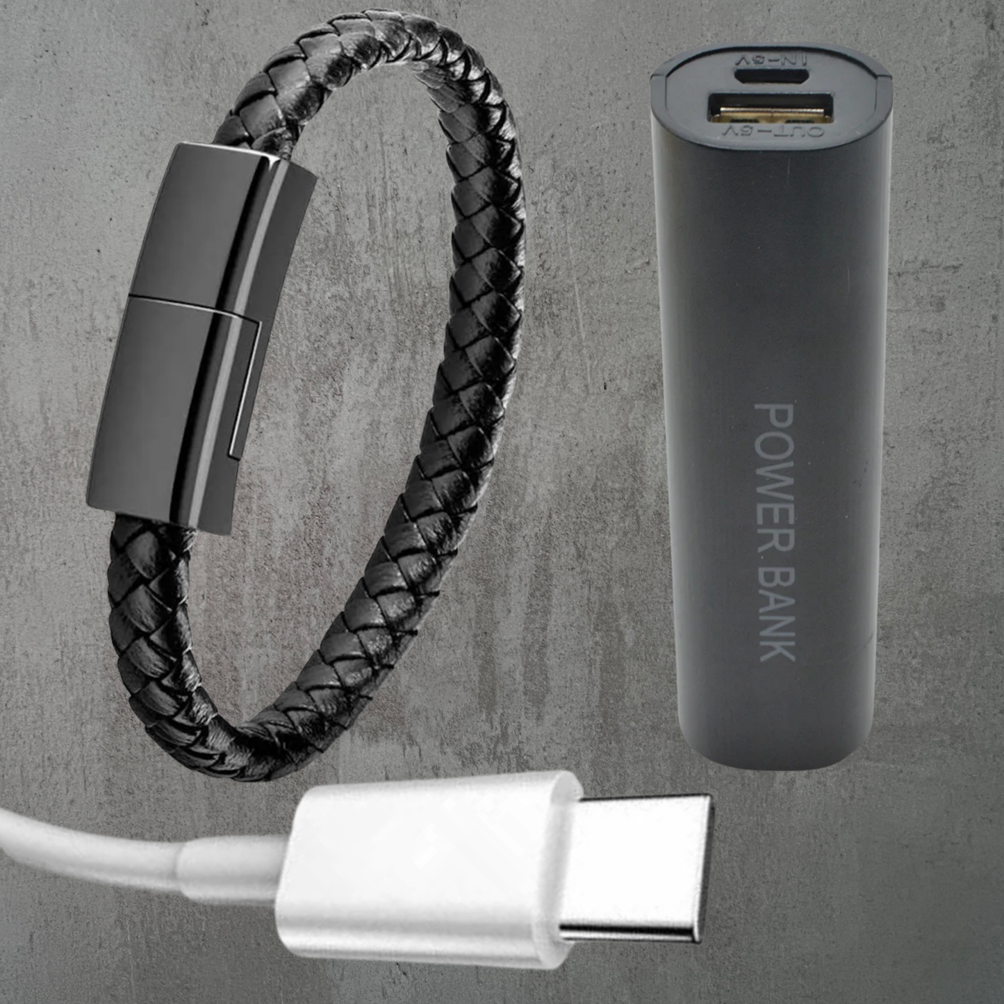 QuestLink™ portable wrist charger + Free mini Amptrail powerbank