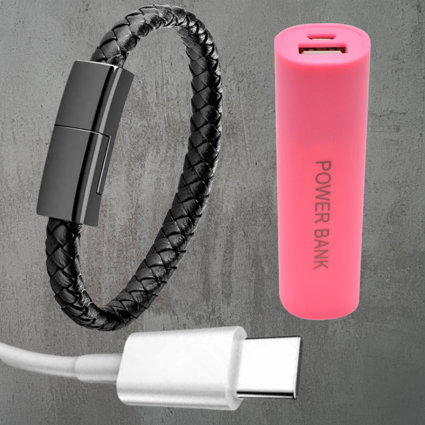 QuestLink™ portable wrist charger + Free mini Amptrail powerbank
