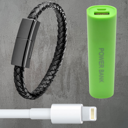QuestLink™ portable wrist charger + Free mini Amptrail powerbank