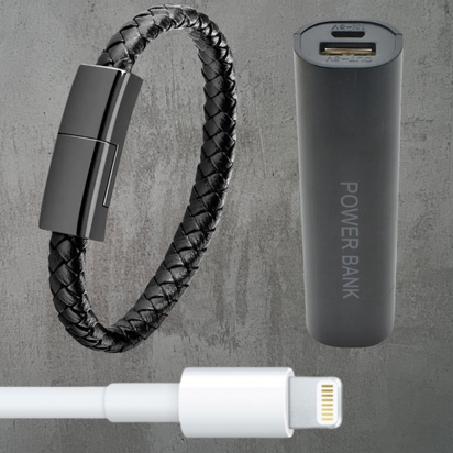 QuestLink™ portable wrist charger + Free mini Amptrail powerbank