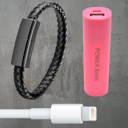 QuestLink™ portable wrist charger + Free mini Amptrail powerbank