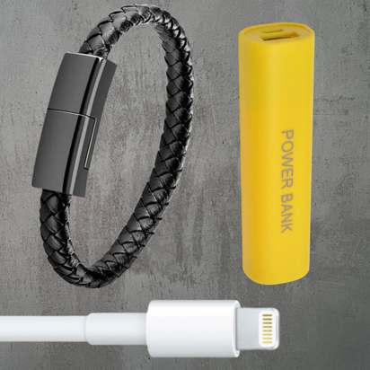 QuestLink™ portable wrist charger + Free mini Amptrail powerbank
