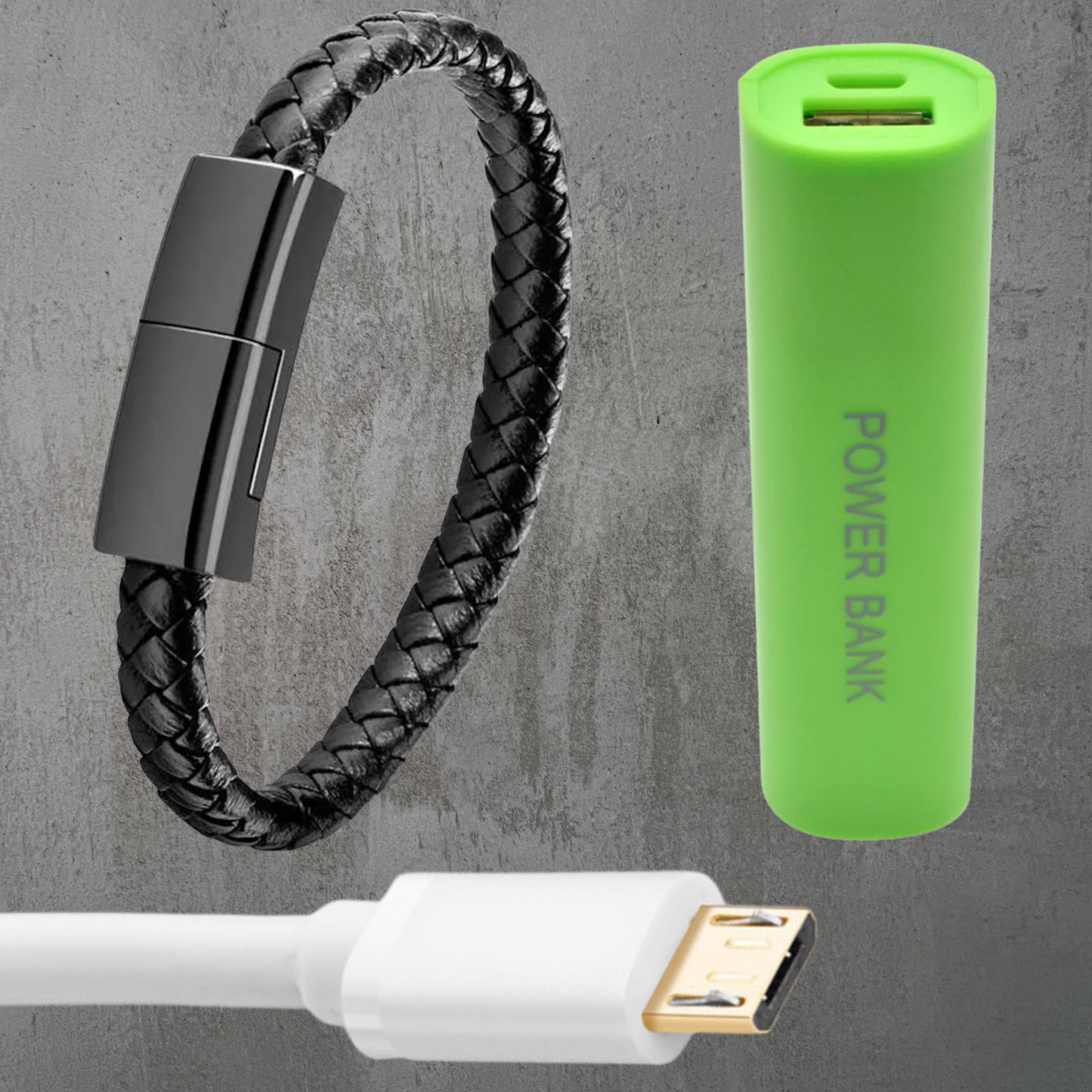 QuestLink™ portable wrist charger + Free mini Amptrail powerbank